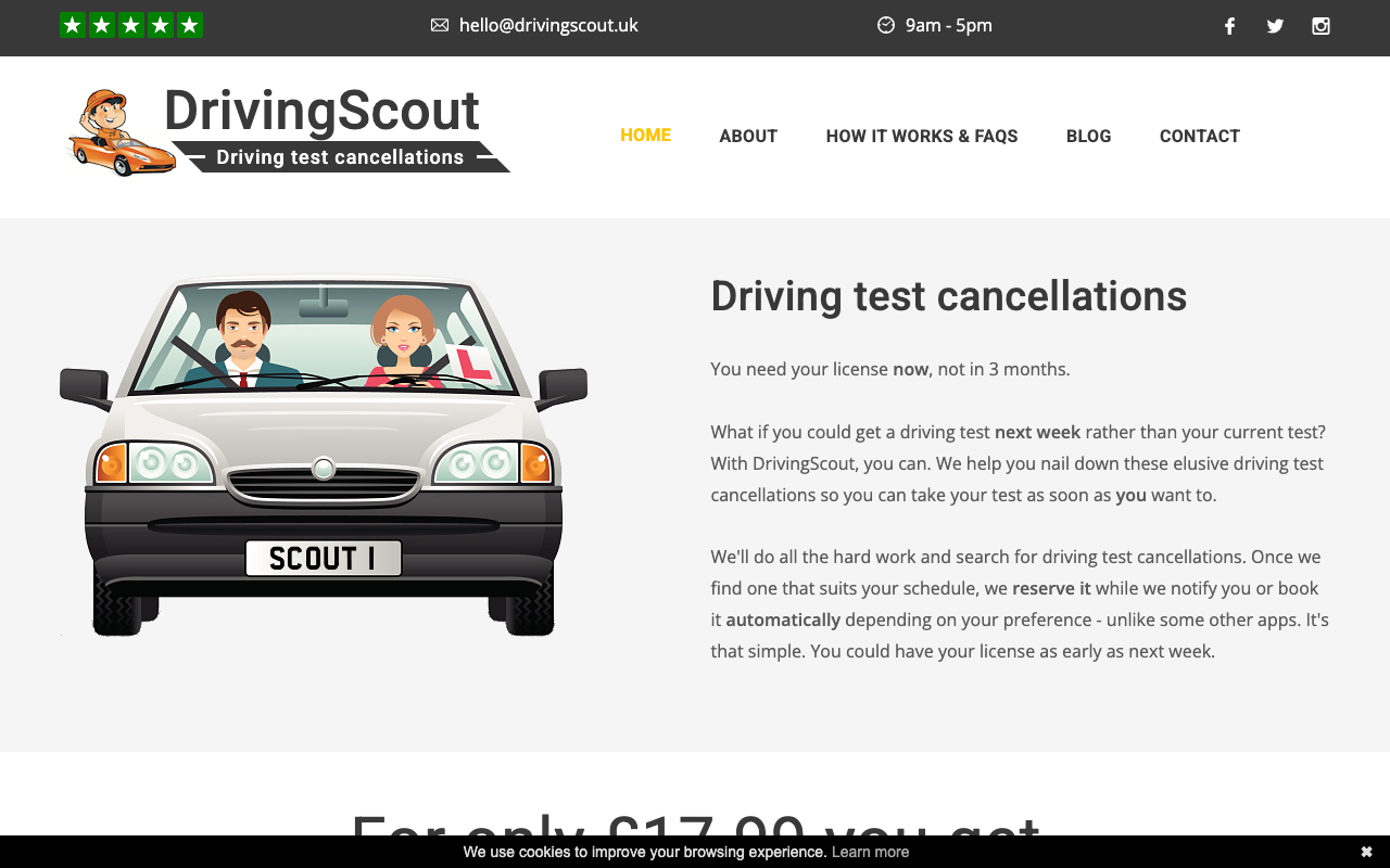 DrivingScout desktop