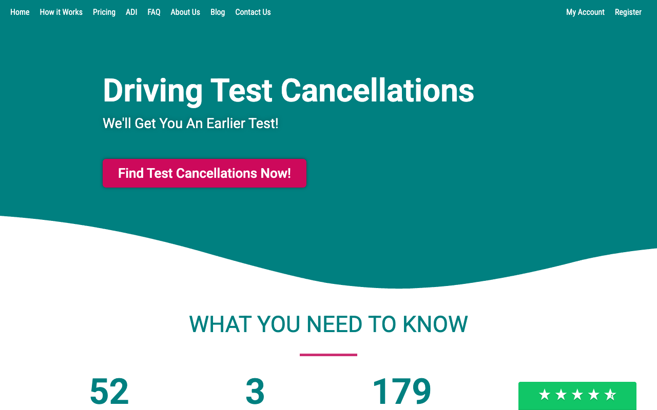 Find Me A Driving Test desktop
