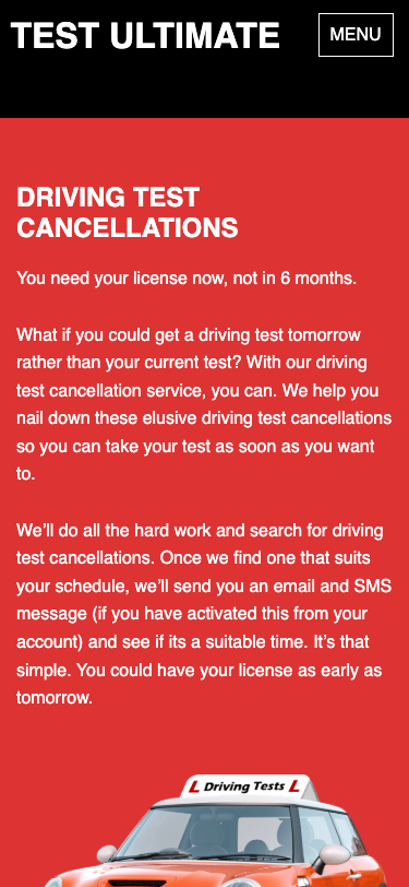 Test Ultimate mobile